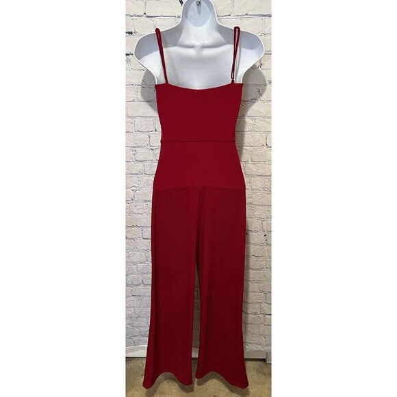 Emi Jumpsuit in Bright Red L'ACADEMIE Adjustable Straps - Revolve Size XS - Picture 5 of 9